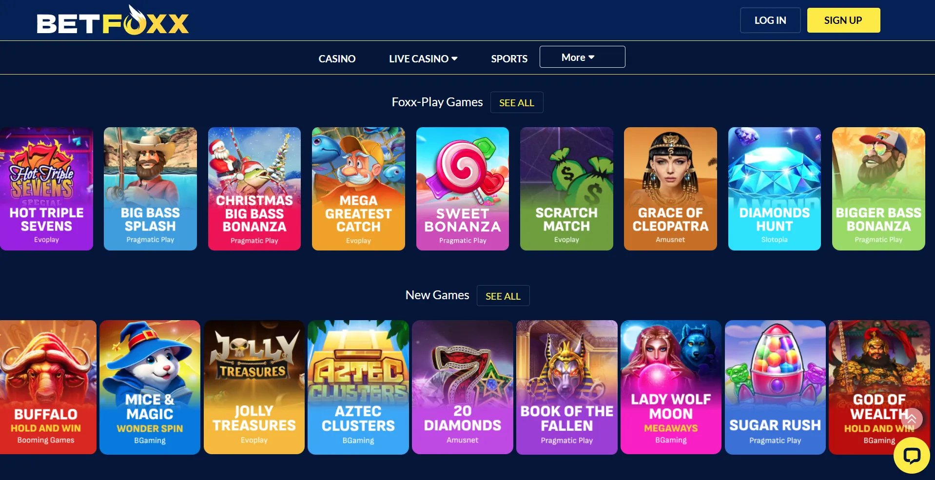 BetFoxx Non GamStop Casino